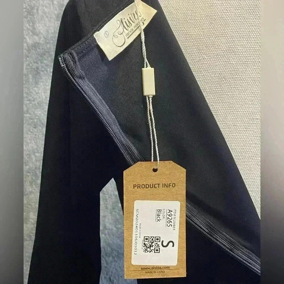 AISIZE Women's Retro Ruched Elegant Business Pencil‎ Sheath Dress size Small - Picture 11 of 11